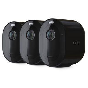 Arlo Pro 4 2K Indoor/Outdoor Spotlight Wire-Free
3pk Security Camera - B…